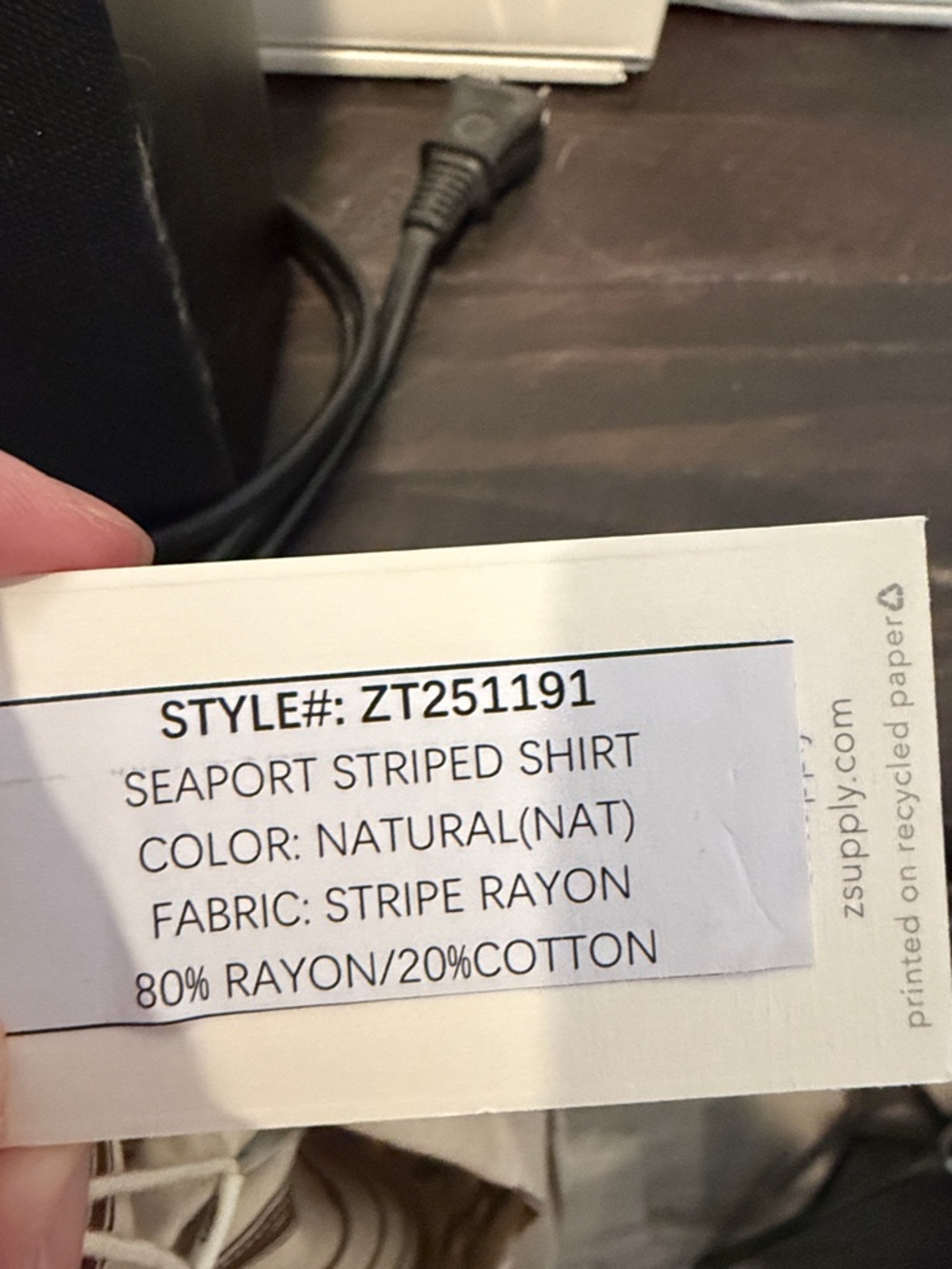 Z Supply Striped Button-Up Shirt - Picture 6 of 6